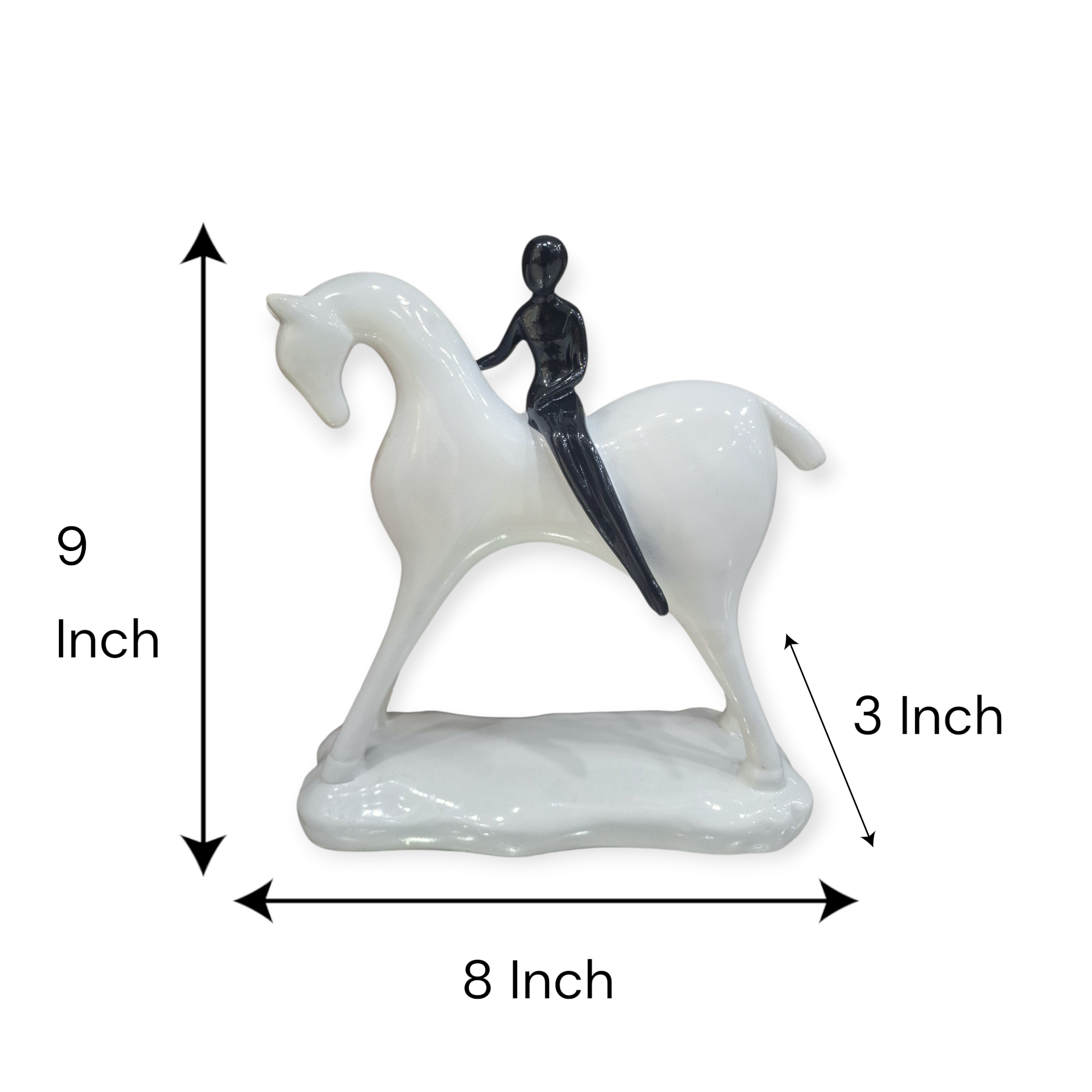 Horse Modern Art Showpiece