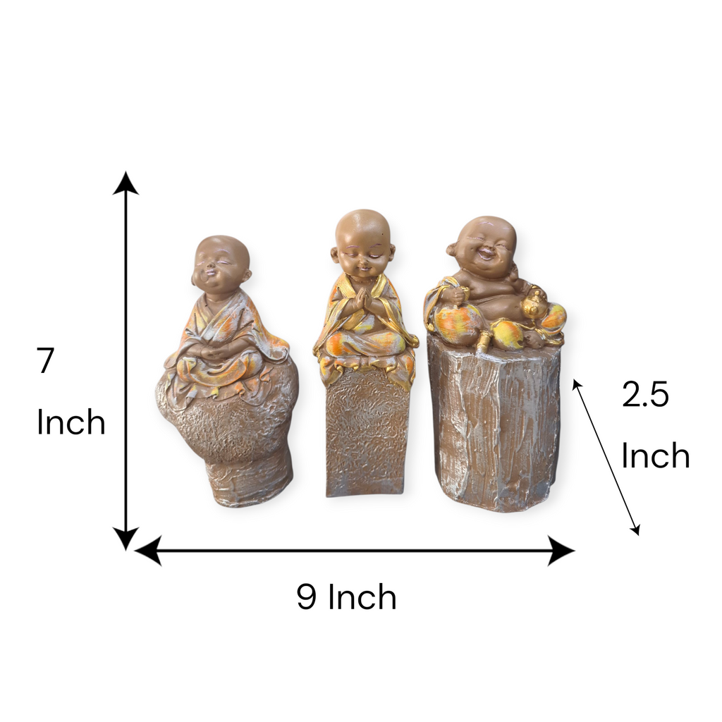 Laughing Buddha Set of 3