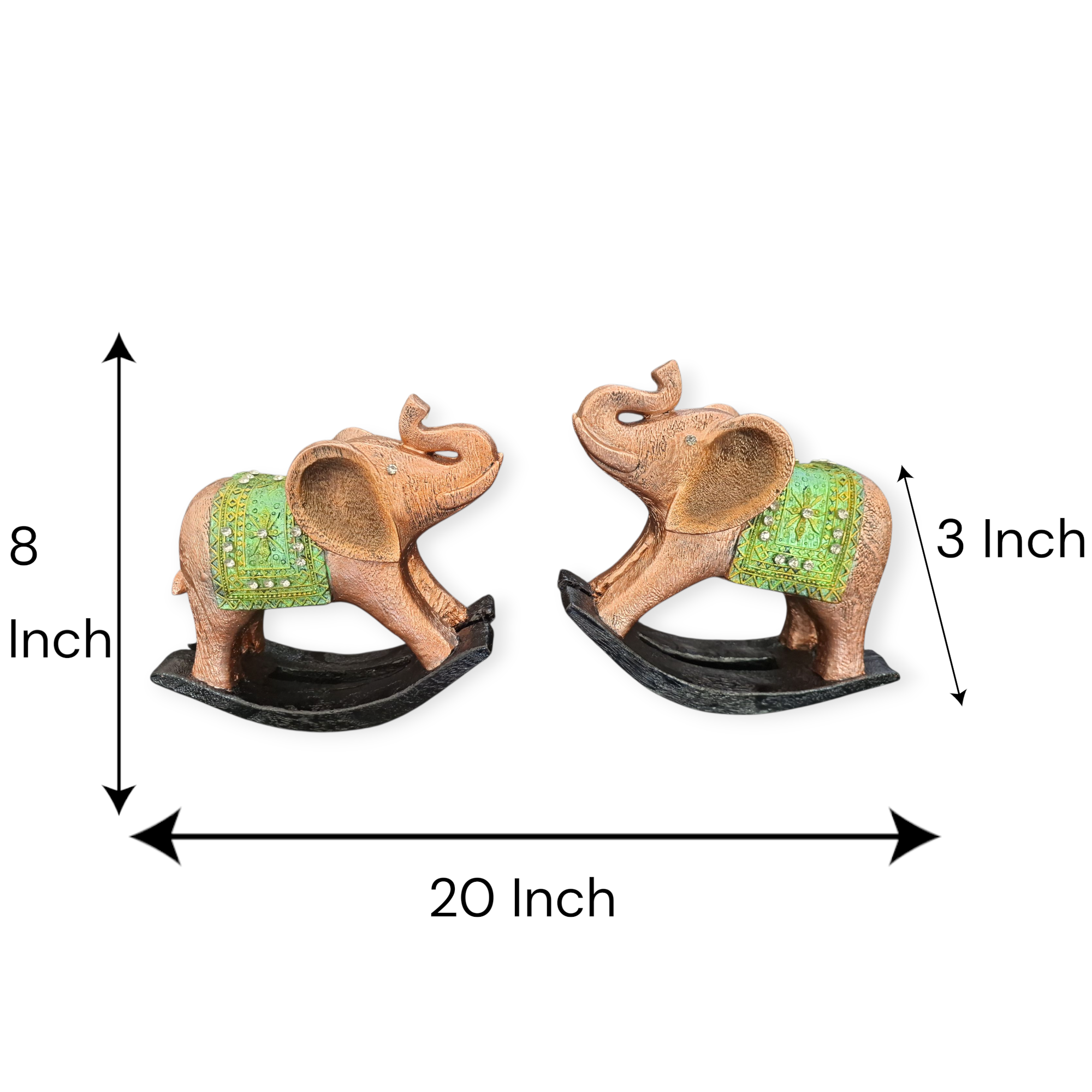 Swing Elephant Set of 2