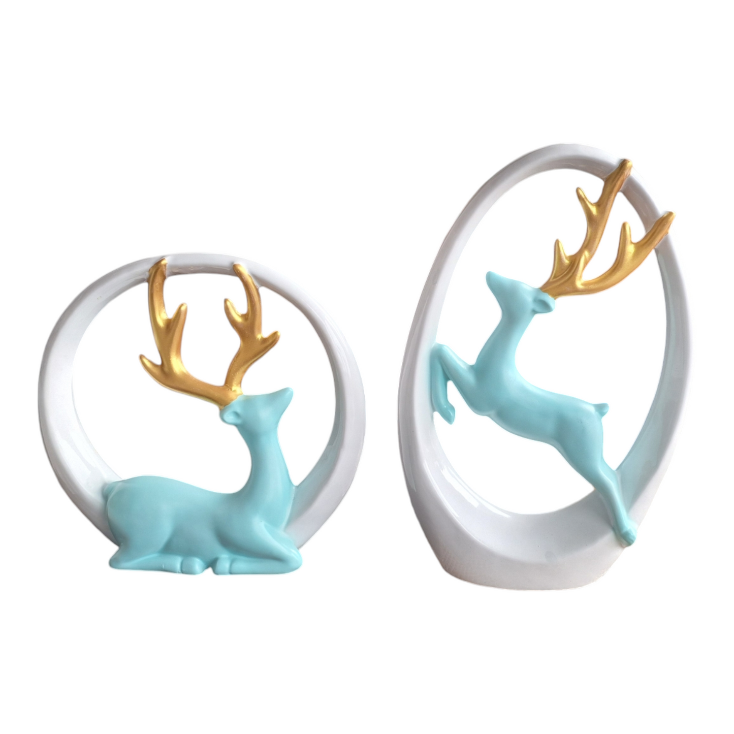 Deer Modern Art Set of 2