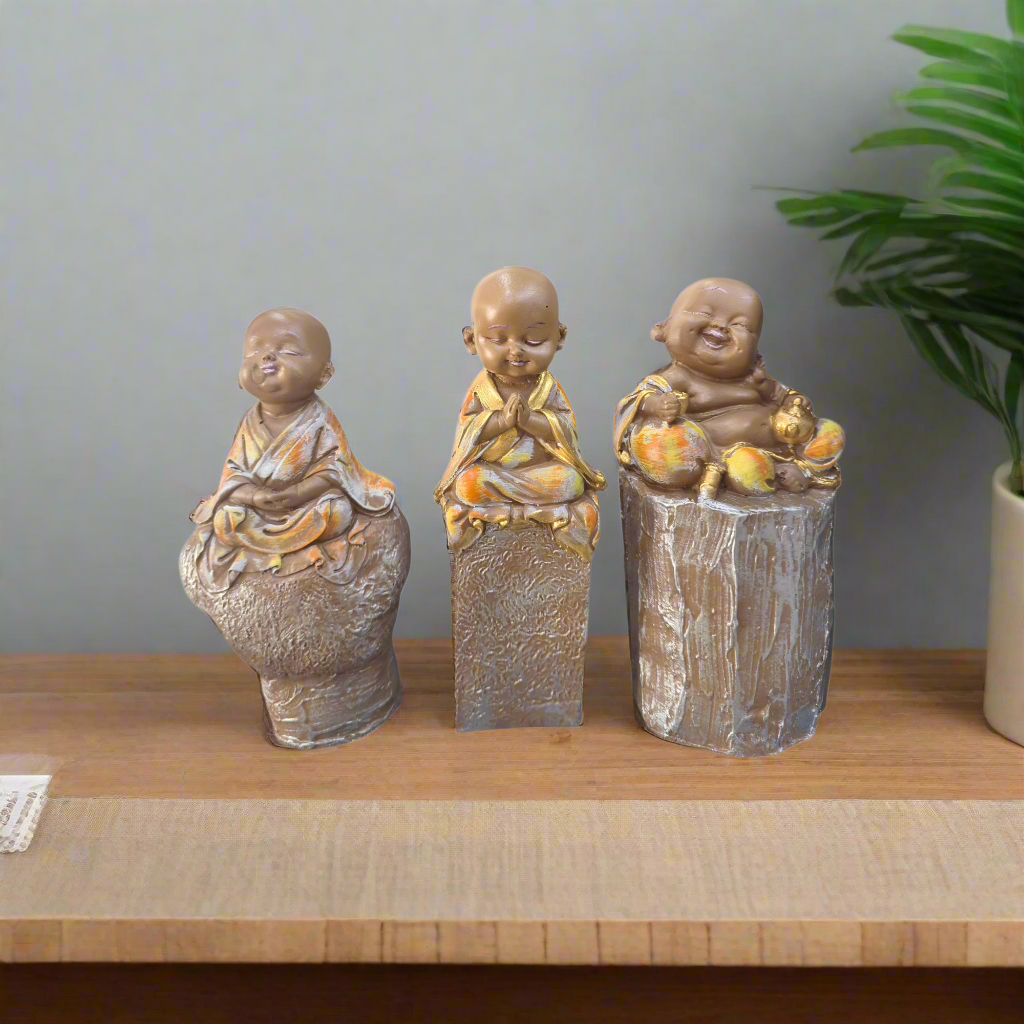 Laughing Buddha Set of 3