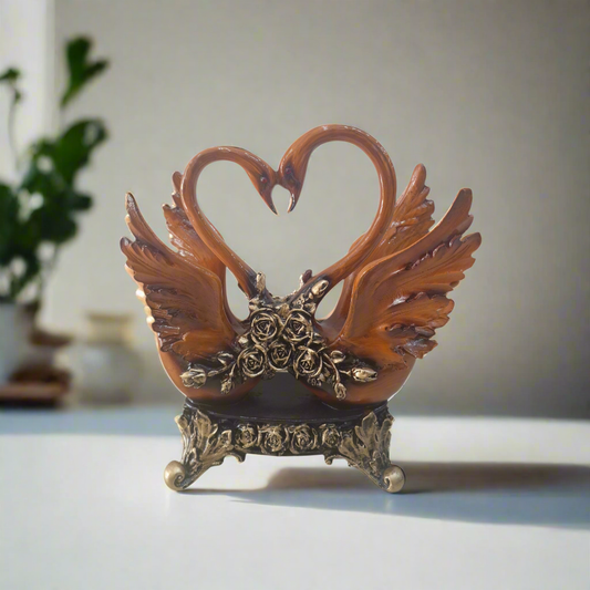 Heart Swan ( Polyresin )